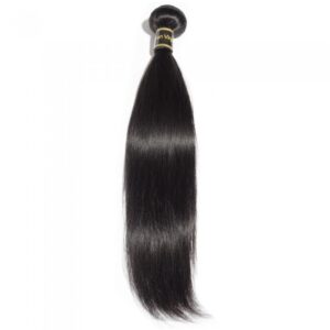 Bundle of 10-30 Inch Straight Virgin Brazilian Hair #1B Natural Black hair extensions.